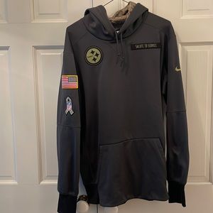 Pittsburgh Steelers Salute to Service Hoodie NFL Therma-Fit size Large